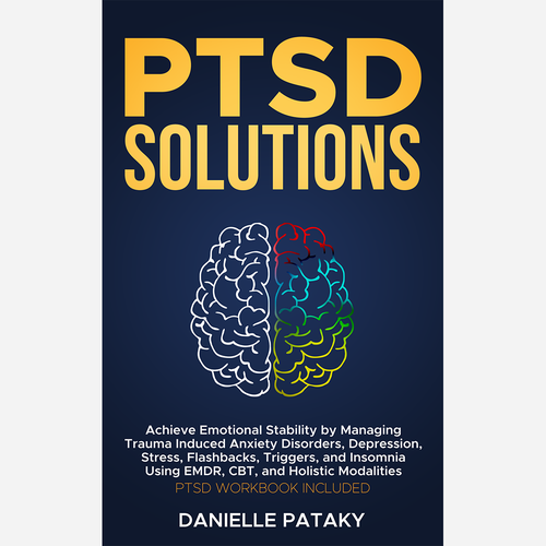 Captivating book cover design that shows the feelings associated with healing from PTSD trauma Design réalisé par Farax Ahmed