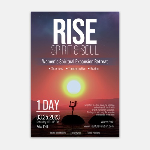 Spiritual Retreat Flyer Design by Prolific_Eye