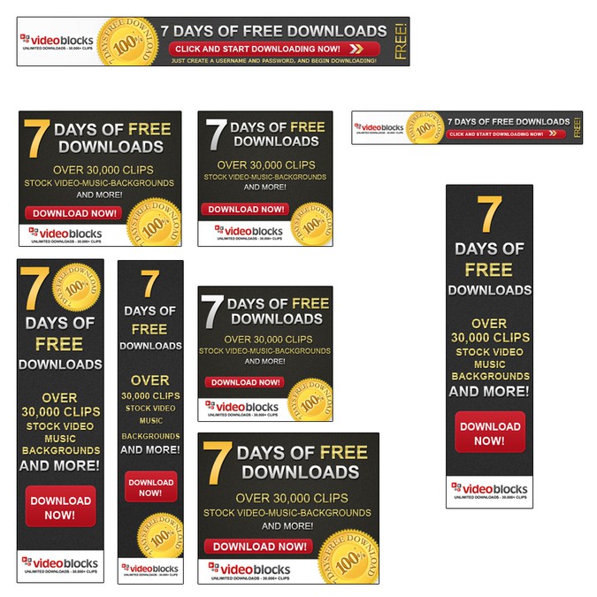 Create A Banner Design For Videoblocks Com Banner Ad Contest