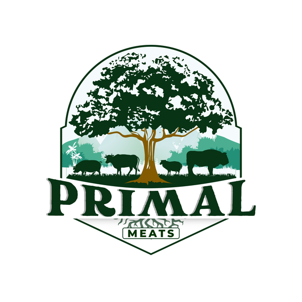 Design by ArtistC titled "Primal Meats (Regen Pastures)"