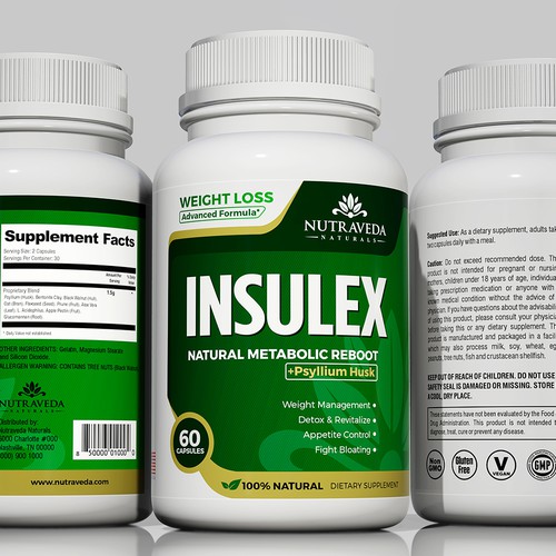 insulex *** -- premium weight loss supplement needs epic product label, Product label contest