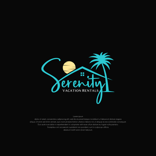 New Vacation home rentals logo for our Airbnb! Design by masmuse