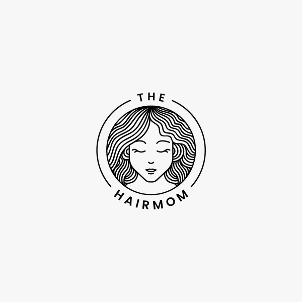 logo concept for The Hairmom