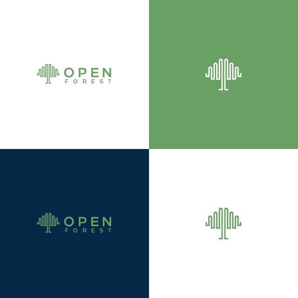 Logo concept for Open Forest