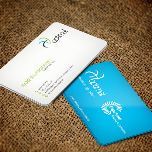 Create new business cards for Optimal Group Design by Ali KZ