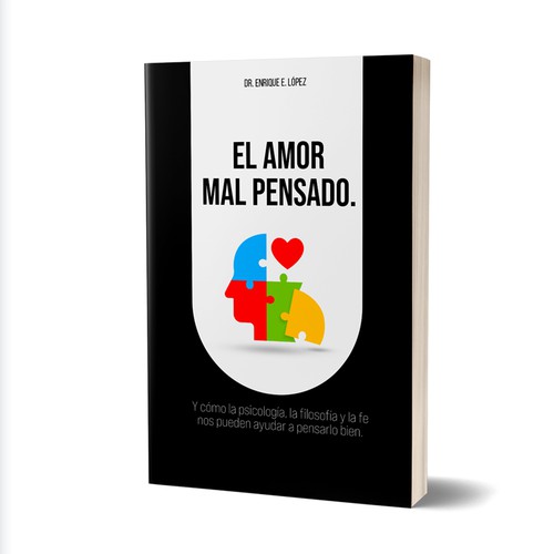 Design a book cover about love from a socially critic but positive perspective. Design by Sebastian ✅