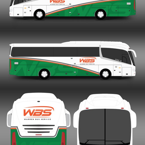 Charter Bus Graphics Incorporating Company Logo Competition Design réalisé par Kiky Rizki