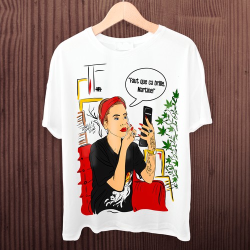 Roy lichtenstein tshirt impression T shirt contest 99designs