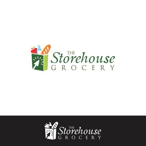 the Storehouse Grocery logo Design by Yulia Hudson