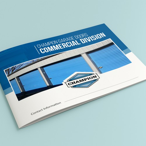 4 Page Simple Brochure For Garage Door Company Brochure Contest