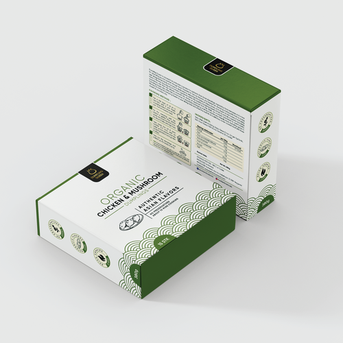 Design a premium and morden packaging for a healthy organic dumpling box Design by Sayyed Jamshed