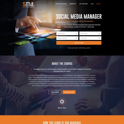 Web page design contest entry by Sunrta