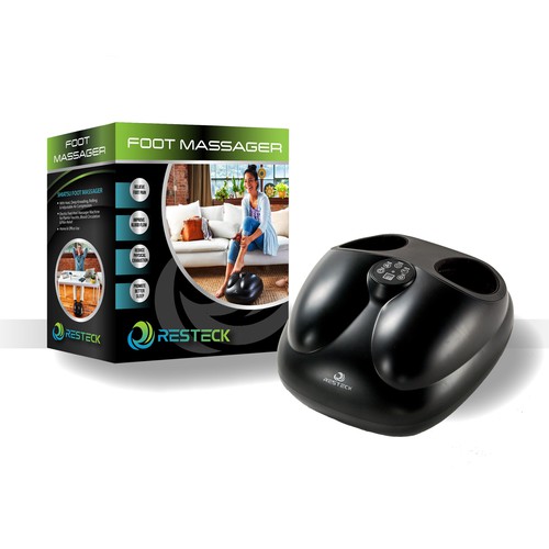 "FOOT MASSAGER Needs A POWERFULL Box Design" Design by DSB Graphic Design