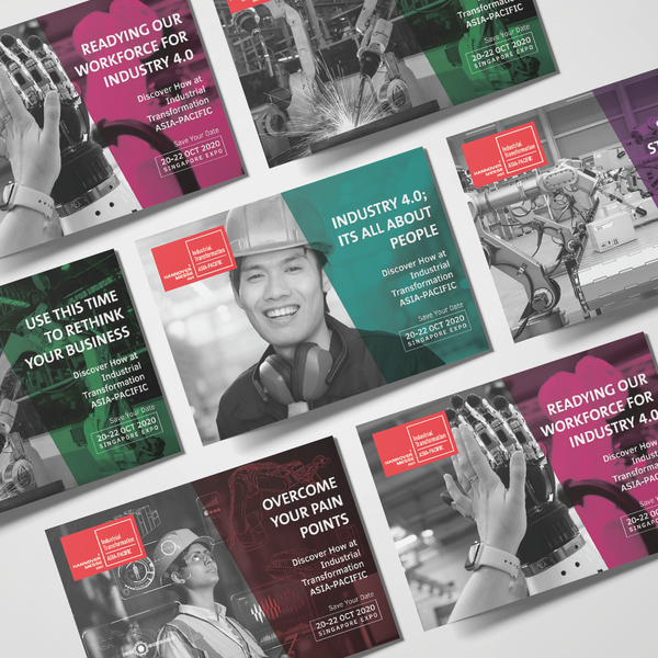 Postcard design Industrial Transformation  ASIA-PACIFIC Singapore 2020