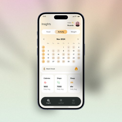 Make us the best food and activity habits through visually stunning dashboards & reports! Design by San Shree