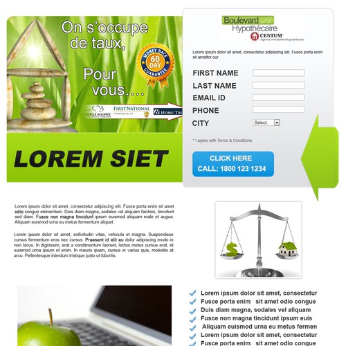 Landing page design contest entry by Vaibhav Patil