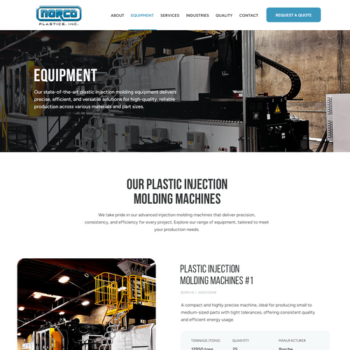 Designs | Modern New Website for Plastic Injection Molding Factory ...