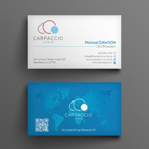 Give more muscle to research with graphic ID for CARPACCIO.cloud Design by kendhie