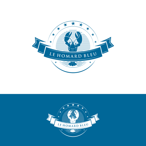 Diseño de Yellow Duck titulado "Le Homard Bleu"