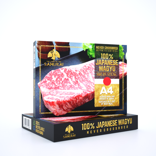 100% JAPANESE WAGYU STEAK Design by Moya89