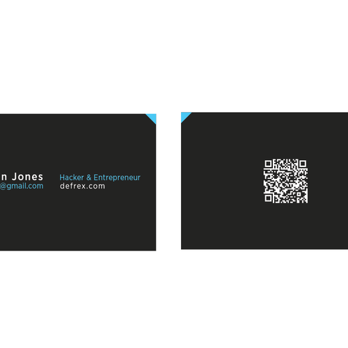 Create an elegant business card for an entrepreneurial hacker Design by xkarlohorvatx