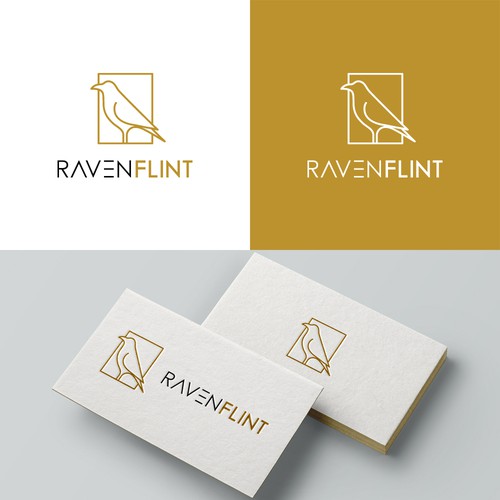 RavenFlint - Business Logo Réalisé par PINAKING