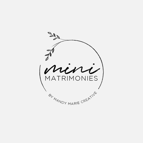Mini Matrimonies Logo Needed For Micro Wedding Ceremonies! Design by mikropolka