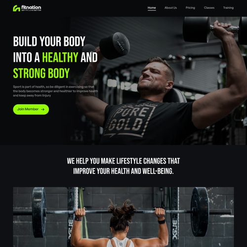 Design homepage and location page for Gym website Design by Ramoness