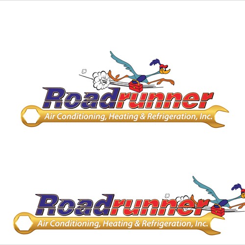 logo for Roadrunner Air Conditioning, Heating & Refrigeration, Inc. Design by X-version