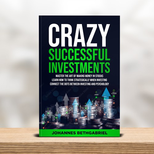 Powerful Book Cover for an Investing book that helps to Build Wealth in the Stock Market Design by T.Primada