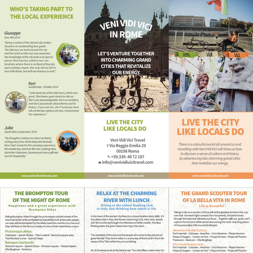 Let's venture togheter to create a charming brochure about the MIGHT OF ROME. Are you a REaL roman? Design by Hrle