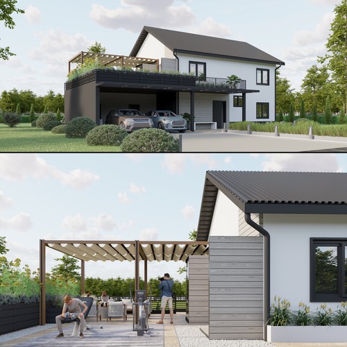 Ideation: Roof Top Terrace Design by Muzaena