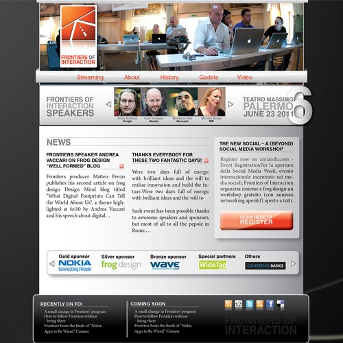Powerful Technology Conference Website Design by IvanVB