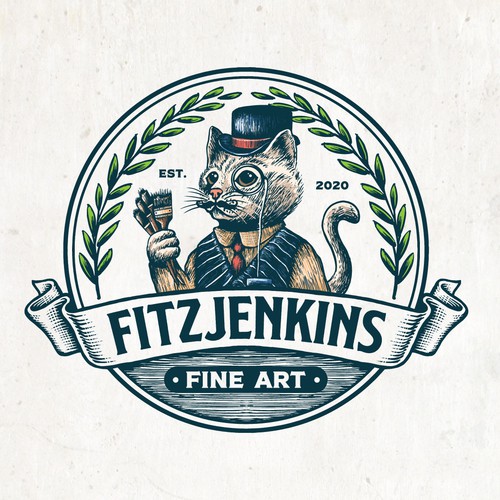 コンペ「Fine art portrait painter needs a retro inspired logo」のデザイン by vuveeh™さん 