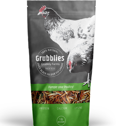 Awesome package needed for pet chicken treats! Design by markomavric