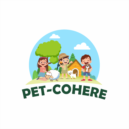 Create a Playful and Modern Logo for PET-COHERE, an E-Commerce Brand Focus on Pet Bonding. Design by dimbro