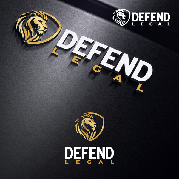 Elegant Lion Crest Logo for Legal Firm