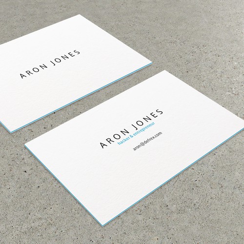 Create an elegant business card for an entrepreneurial hacker Design by MirelaS