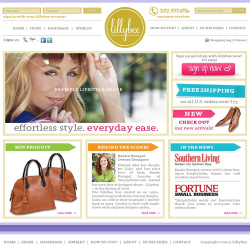 New website design wanted for lillybee Design por Nikolay Marinov