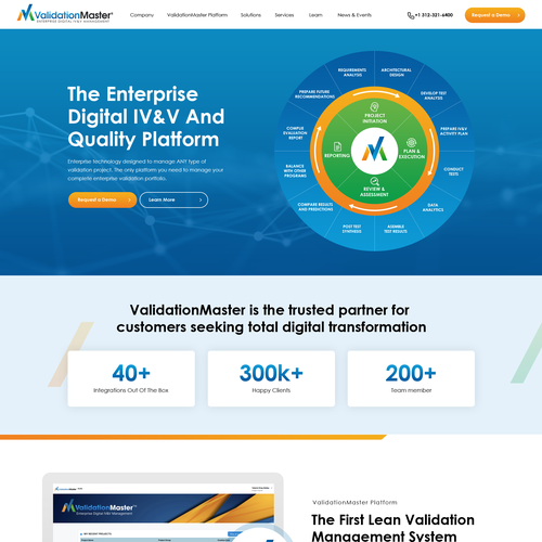 ValidationMaster Digital IV&V Website Re-Design Project Design by Obizzy