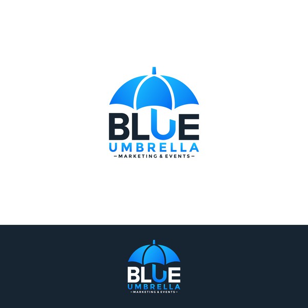 Design by Dendir titled "BLUE UMBRELLA MARKETING"