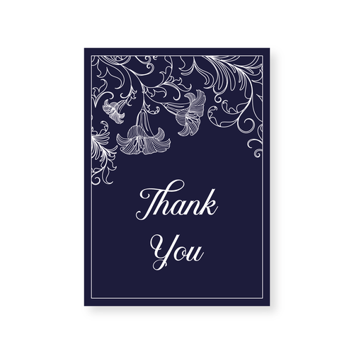 Thank you card design Design réalisé par Taenethon