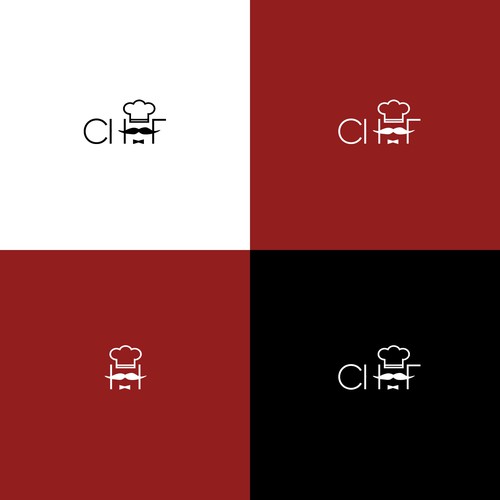 "CHEF": Food & Cooking Social Media Logo Design by Levro