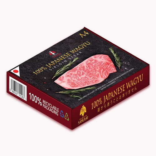 100% JAPANESE WAGYU STEAK Design by jay000