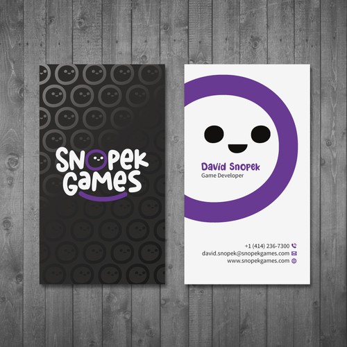 Business Cards for an indie Game Developer Design by Tcmenk