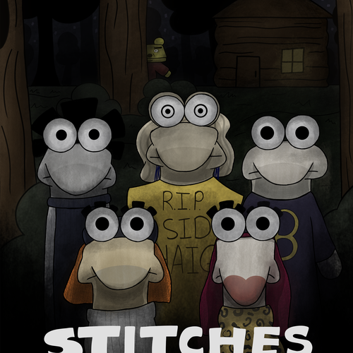 !!!DESIGN A SOCK-PUPPET HORROR/COMEDY MOVIE POSTER!!! Design by KatherineCernetcaia