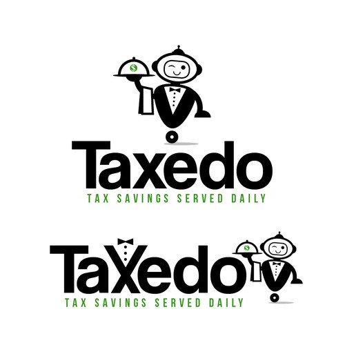 Taxedo = Tax Agent + Tuxedo (kind of a tax butler) Logo design contest