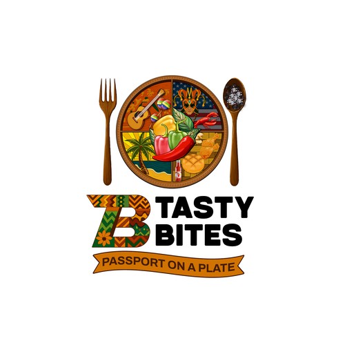 Design a Bold, Soulful Logo for Tasty Bites – Caribbean Meets Southern Comfort Design by TA Shorif