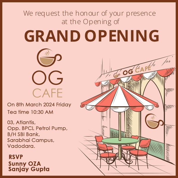 Opening Invitaion card