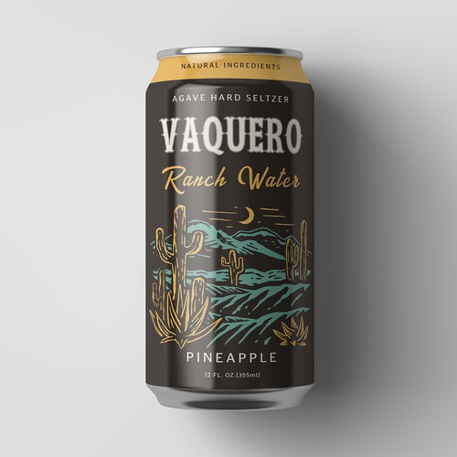 design a label for a new "Ranch Water" by the name of  "Vaquero" Design by Shark1@